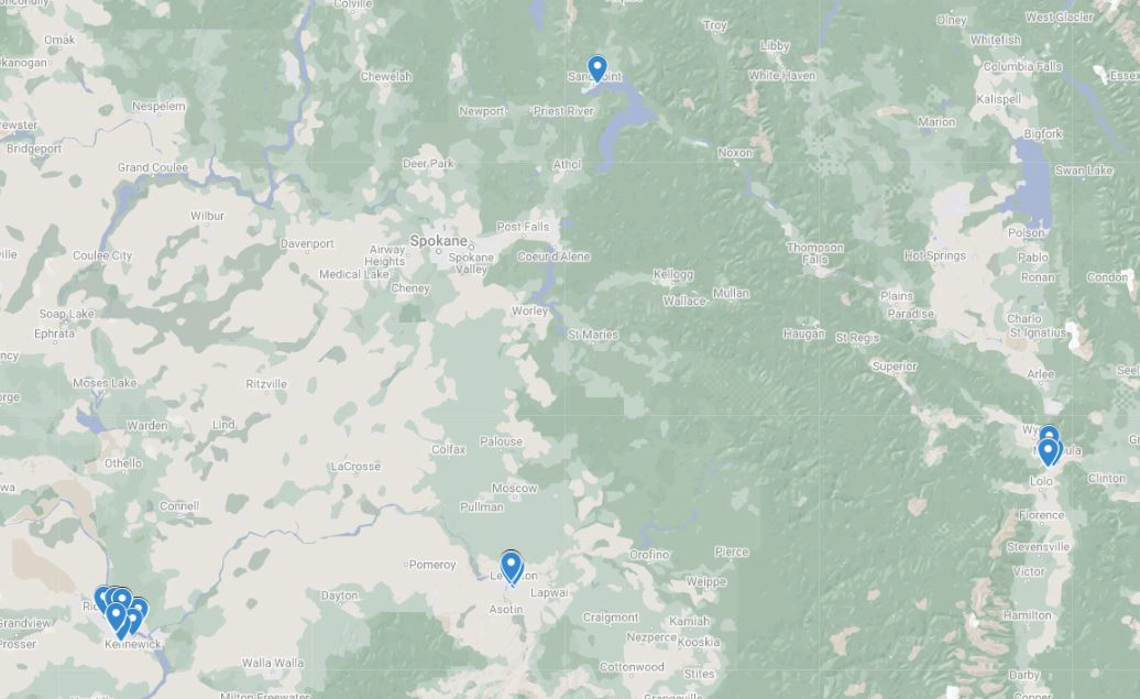 Map of Northwest ACO / CIN Provider Locations